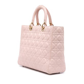 Large Lambskin Cannage Lady Dior